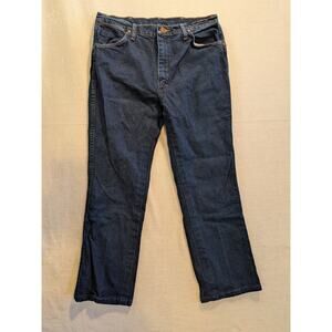 Wrangler dark blue jeans 34 x 30 cotton‎ blend